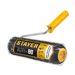 STAYER PUTTY 80 мм, 240 мм, 8 мм ручка, валик для шпатлевки, PROFESSIONAL (03642-24) zb  03642-24