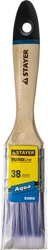 STAYER AQUA, 38 мм, 1.5″, искусственная щетина, деревянная ручка для воднодисперсионных и акриловых ЛКМ, плоская кисть (01062-038) zb  01062-038
