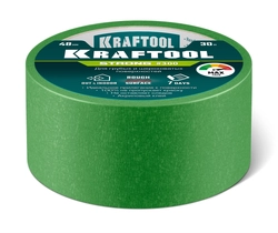 KRAFTOOL #300 Strong 48 мм х 30 м, для грубых и шероховатых поверхностей, малярная лента (12103-48) zb  12103-48