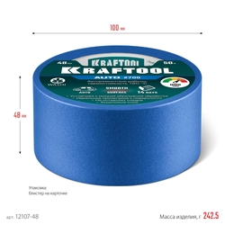 KRAFTOOL #700 Auto 48 мм х 50 м, для авторемонтных работ, малярная лента (12107-48) zb  12107-48