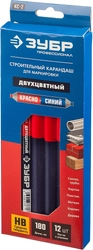 ЗУБР КС-2 180 мм, HB, двухцветный строительный карандаш (06310) zb  6310