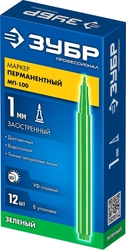 ЗУБР МП-100 зеленый, 1 мм перманентный маркер (06320-4) zb  06320-4