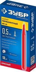 ЗУБР МП-50 красный, 0.5 мм перманентный маркер (06321-3) zb  06321-3