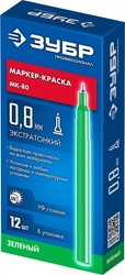 ЗУБР МК-80 зеленый, 0.8 мм маркер-краска (06324-4) zb  06324-4