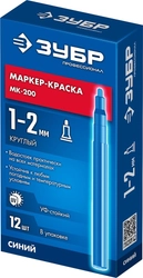 ЗУБР МК-200 синий, 1 мм маркер-краска (06326-7) zb  06326-7