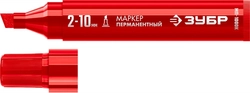 ЗУБР МП-1000К красный, 2-10 мм, клиновидный перманентный маркер (06333-3) zb  06333-3
