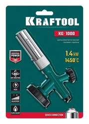 KRAFTOOL KG-1000 цельнометаллическая с пьезоподжигом, газовая горелка на баллон (55514) zb  55514