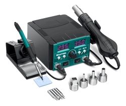 KRAFTOOL KR-75, 2-в-1 100-480°С 750 Вт, Ремонтная паяльная станция (55340) zb  55340