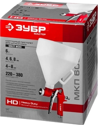 ЗУБР MKP 600, 4, 6, 8 мм, картушный пистолет для штукатурки верхний бачок (06466) zb  6466