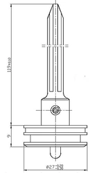 ЗУБР Т300-50, сменный боек для нейлера 31933, Профессионал (31933-PK) zb  31933-pk