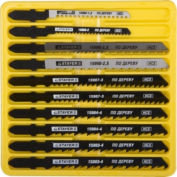 STAYER T-хвост., по дереву, 10 шт, полотна для лобзика, Professional (15981-H10-1) zb  15981-h10-1