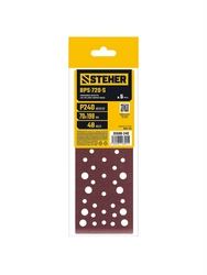 STEHER BPS-720-S 70х198 мм, Р240, шлифовальный лист на липучке, 56 отв., 5 шт. (35686-240) zb  35686-240