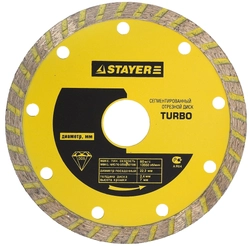 STAYER Turbo, 110 мм, (22.2 мм, 7 х 2.2 мм), сегментированный алмазный диск (3662-110) zb  3662-110