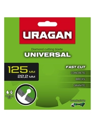 URAGAN UNIVERSAL 125 мм, диск алмазный отрезной сегментный (36705-125) zb  36705-125