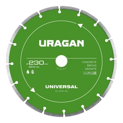 URAGAN UNIVERSAL 230 мм, диск алмазный отрезной сегментный (36705-230) zb  36705-230