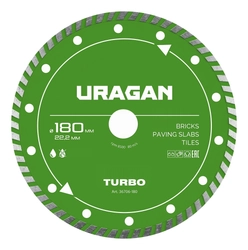 URAGAN TURBO 180 мм, диск алмазный отрезной сегментированный (36706-180) zb  36706-180