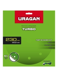 URAGAN TURBO 230 мм, диск алмазный отрезной сегментированный (36706-230) zb  36706-230