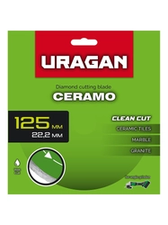 URAGAN CERAMO 125 мм, диск алмазный отрезной сплошной (36707-125) zb  36707-125