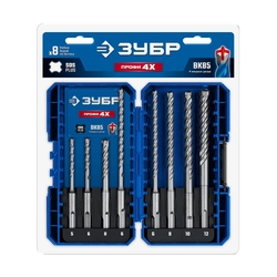 ЗУБР ПРОФИ-4Х 8шт набор №2, буры SDS-plus (29313-H8-2) zb  29313-h8-2