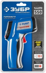 ЗУБР  ТермПро-550 -30° +550°С, инфракрасный пирометр, Профессионал (45723-550) 45723-550