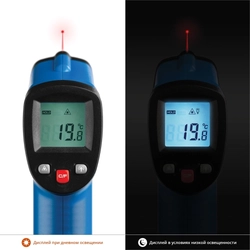 ЗУБР  ТермПро-550 -30° +550°С, инфракрасный пирометр, Профессионал (45723-550) 45723-550