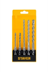 STAYER HERCULES-4Х 5шт набор буров SDS-plus (29290-H5) zb  29290-h5