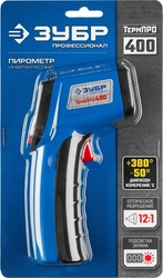 ЗУБР  ТермПро-400, -50° +380°С, инфракрасный пирометр, Профессионал (45725-380) 45725-380