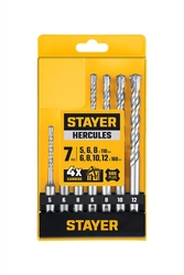 STAYER HERCULES-4Х 7шт набор буров SDS-plus (29290-H7) zb  29290-h7