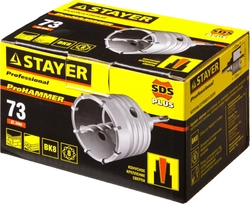 STAYER 73 мм, SDS - Plus, 9T, коронка по бетону с оснасткой (29190-73) zb  29190-73_z01