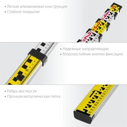 KRAFTOOL  GR 5, геодезическая рейка (34730) 34730