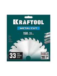 KRAFTOOL Metal Cut 150 х 20 мм, 33Т, диск пильный по металлу и стали (36954-150-20-33) zb  36954-150-20-33