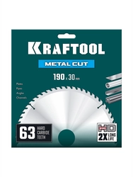 KRAFTOOL Metal Cut 190 х 30 мм, 63Т, диск пильный по металлу и стали (36954-190-30-63) zb  36954-190-30-63