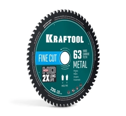 KRAFTOOL Metal Cut 235 х 30 мм, 63Т, диск пильный по металлу и стали (36954-235-30-63) zb  36954-235-30-63