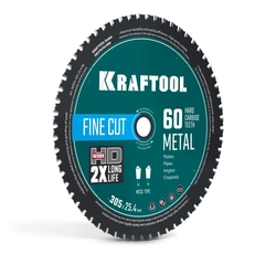 KRAFTOOL Metal Cut 305 х 25.4 мм, 60Т, диск пильный по металлу и стали (36954-305-25.4-60) zb  36954-305-25.4-60