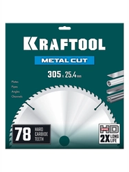 KRAFTOOL Metal Cut 305 х 25.4 мм, 78Т, диск пильный по металлу и стали (36954-305-25.4-78) zb  36954-305-25.4-78