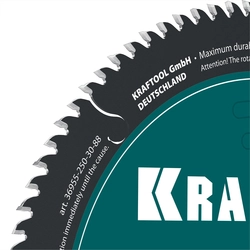 KRAFTOOL Slim wood cut 250 х 30 x 2.0 мм, 88Т, диск пильный по дереву, (36955-250-30-88) zb  36955-250-30-88