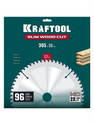 KRAFTOOL Slim wood cut 305 х 30 x 2.2 мм, 96Т, диск пильный по дереву, (36955-305-30-96) zb  36955-305-30-96