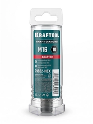 KRAFTOOL HEX 10 - М16, адаптер для алмазных коронок (29822-HEX) zb  29822-hex