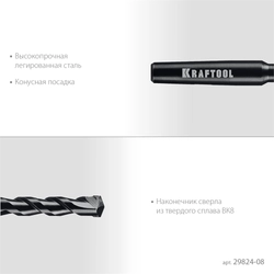 KRAFTOOL d 8 мм, Центрирующее сверло (29824-08) zb  29824-08