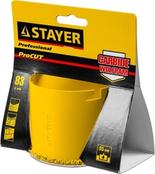 STAYER 83 мм, L 55 мм, карбид вольфрама, кольцевая коронка, Professional (33345-83) zb  33345-83