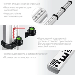 ЗУБР  РГ 3, геодезическая рейка (34948-3) 34948-3