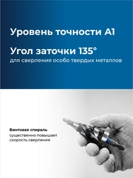 ЗУБР BLACK FORCE 4-20мм, 9 ступеней, винтовая проточка, сверло ступенчатое, ПРОФЕССИОНАЛ (29671-4-20-9) zb  29671-4-20-9
