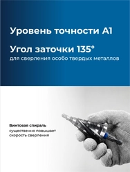 ЗУБР BLACK FORCE 6-30мм, 13 ступеней, винтовая проточка, сверло ступенчатое, ПРОФЕССИОНАЛ (29671-6-30-13) zb  29671-6-30-13