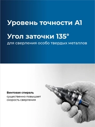 ЗУБР BLACK FORCE 6-38мм, 12 ступеней, винтовая проточка, сверло ступенчатое, ПРОФЕССИОНАЛ (29671-6-38-12) zb  29671-6-38-12
