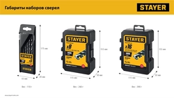 STAYER НЕХ-1/4″, 8 шт, набор сверл по металлу для винтовёртов и шуруповертов IMPACT READY (29603-H8) zb  29603-h8