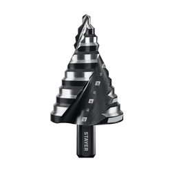 STAYER Pro-Max 6-52мм, 12 ступеней, винтовая спираль, сверло ступенчатое (29661-6-52-12) zb  29661-6-52-12