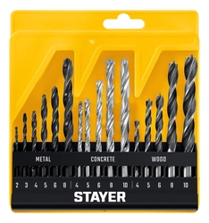 STAYER Combi 16 предметов, набор комбинированных сверл (29720-H16) zb  29720-h16_z01