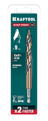 KRAFTOOL STEP POINT, d 9.0 х 125 мм, сверло по металлу для винтовёртов и шуруповертов IMPACT READY (29653-9) zb  29653-9