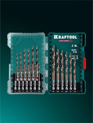 KRAFTOOL STEP POINT, 19 шт, набор сверл по металлу для винтовёртов и шуруповертов IMPACT READY (29653-H19) zb  29653-h19
