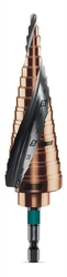 KRAFTOOL COBALT 4-32мм, 15 ступеней, азотирование, винтовая спираль, сверло ступенчатое(29691-4-32-15) zb  29691-4-32-15